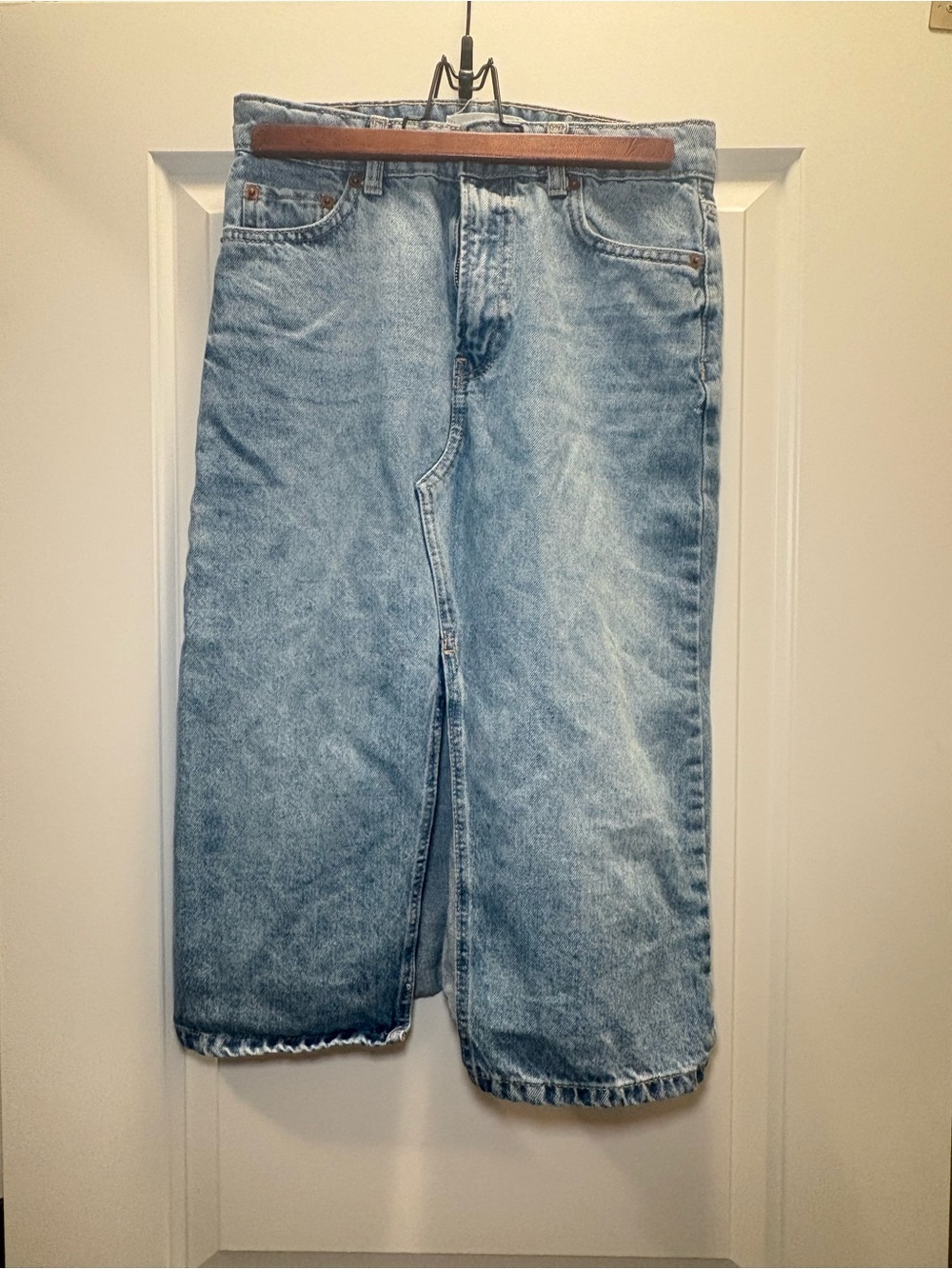 Mango Men's Light Wash Blue Denim Jeans